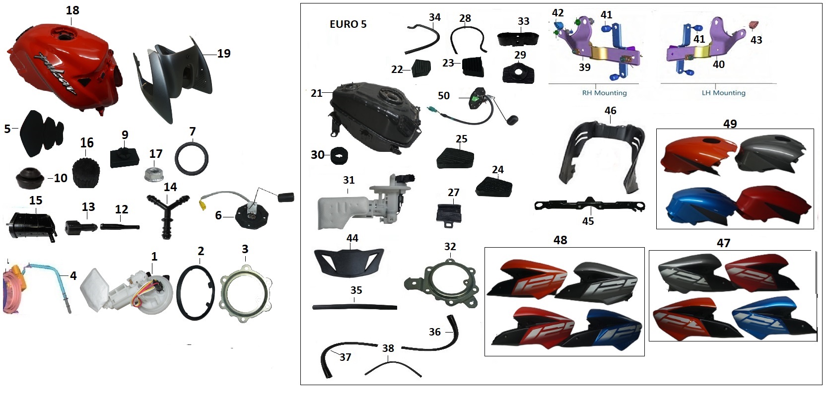 BAJAJ PULSAR NS125 ABS YAKIT DEPO PLASTİK TAPA - 2