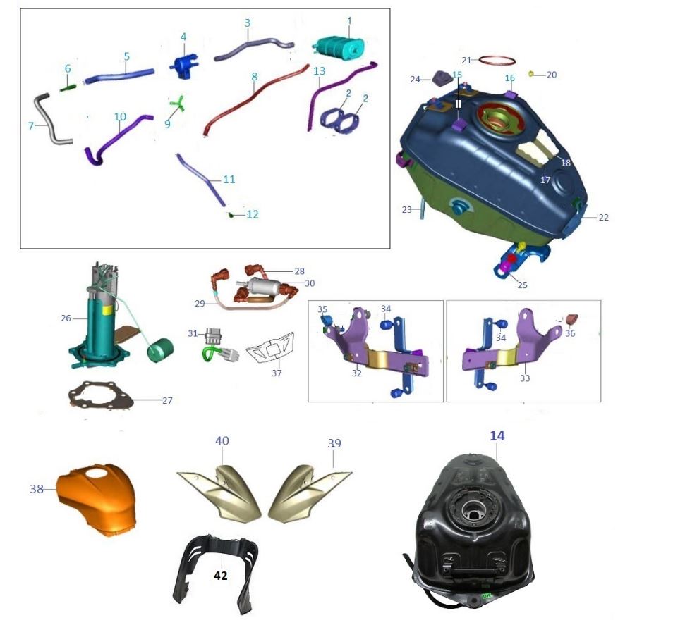 BAJAJ PULSAR N 250 YAKIT TAHLİYE HORTUMU 485mm