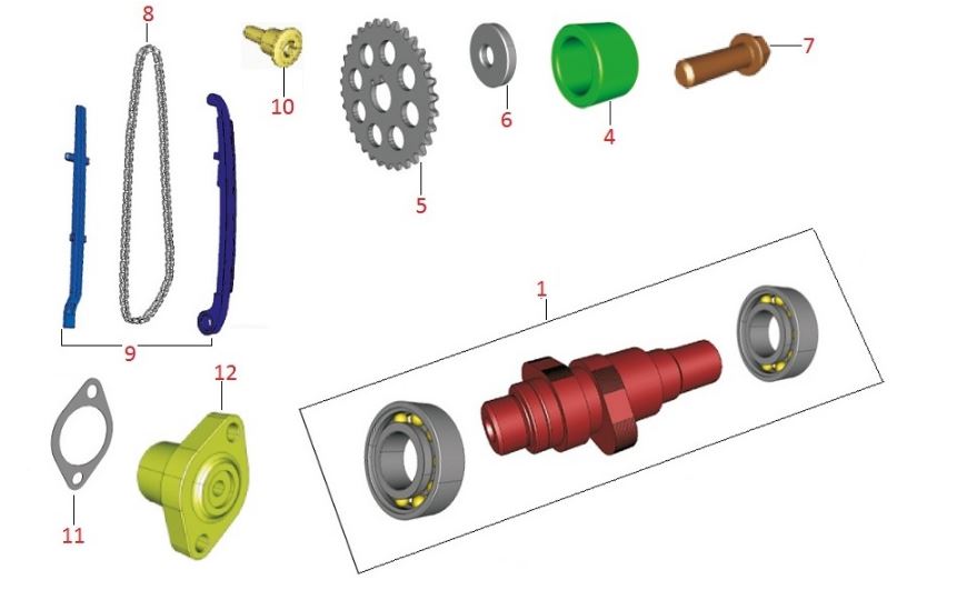 BAJAJ DISCOVER 125ST EKSANTRİK GERGİ CONTASI - 2