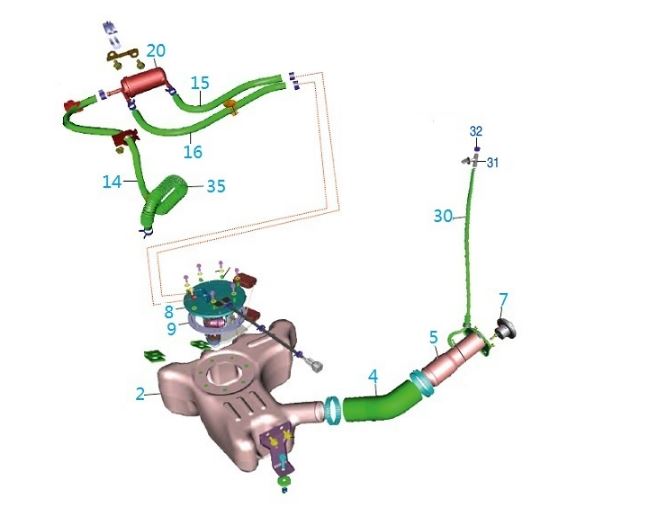 BAJAJ QUTE YAKIT FİLTRESİ - 2