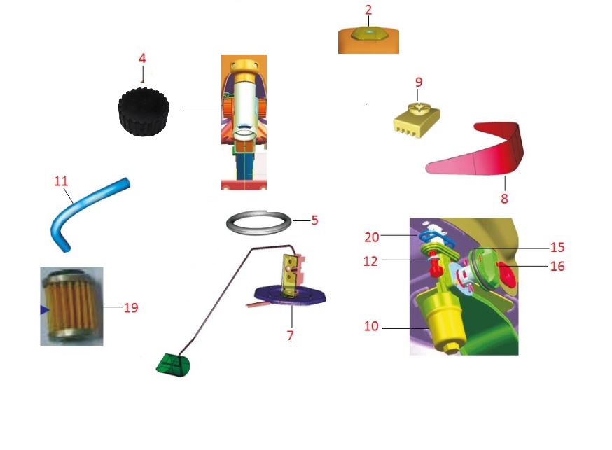 BAJAJ DISCOVER 125ST YAKIT ŞAMANDIRA CONTASI - 2