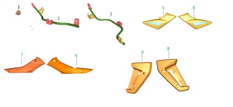 BAJAJ PULSAR N 250 YAN PANEL BAĞLANTI PULU - 2