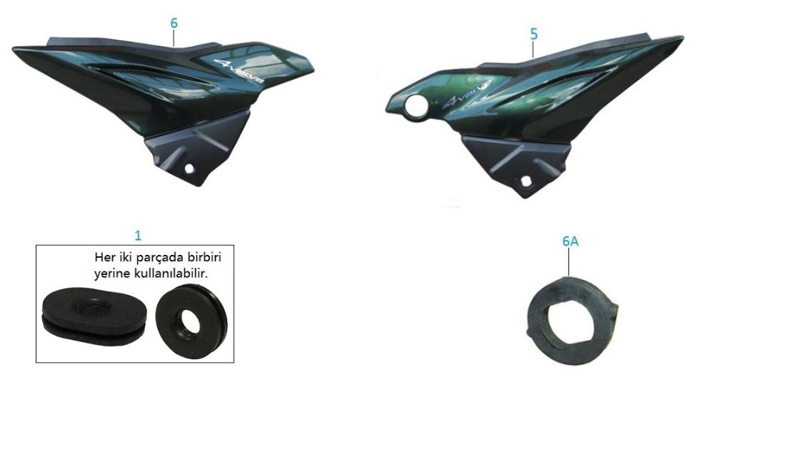 BAJAJ DISCOVER 150F YAN PANEL SOL
