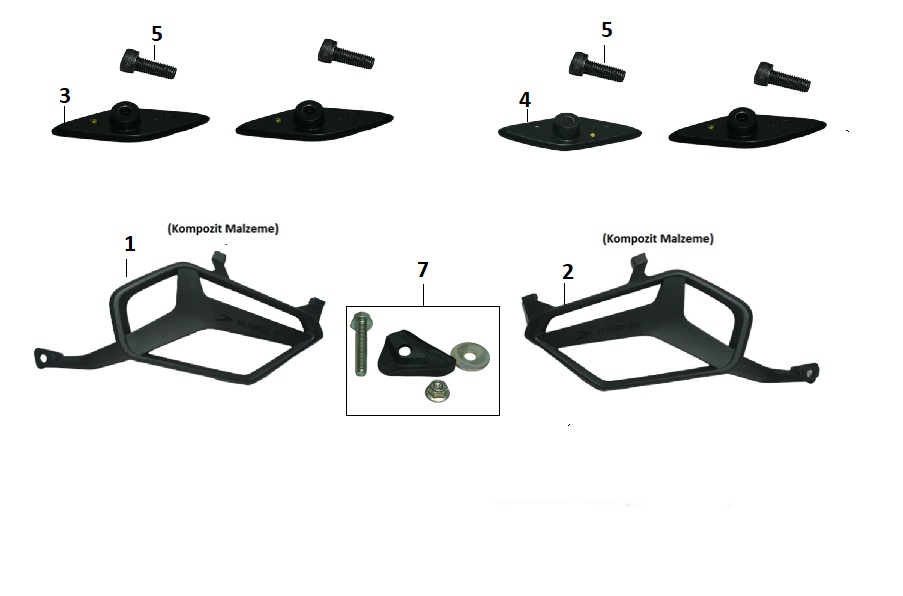 BAJAJ DOMİNAR 400 UG YAN ÇANTA DEMİR SACI SOL - 2