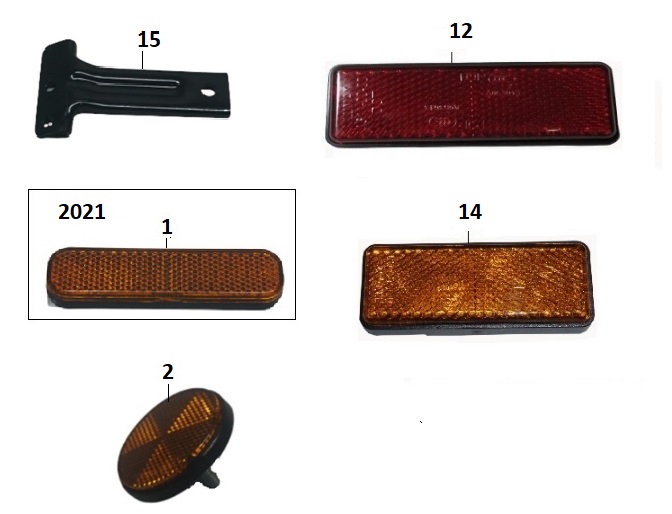 BAJAJ PULSAR NS200 UG REFLEKTÖR ARKA - 2