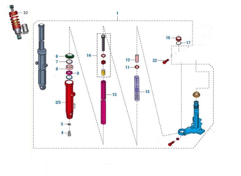 BAJAJ PULSAR N 250 AMORTİSÖR TAPASI ÜST LASTİĞİ - 2