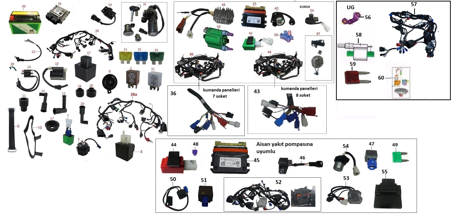 BAJAJ PULSAR NS200 UG ECU BAĞLANTI SACI - 2