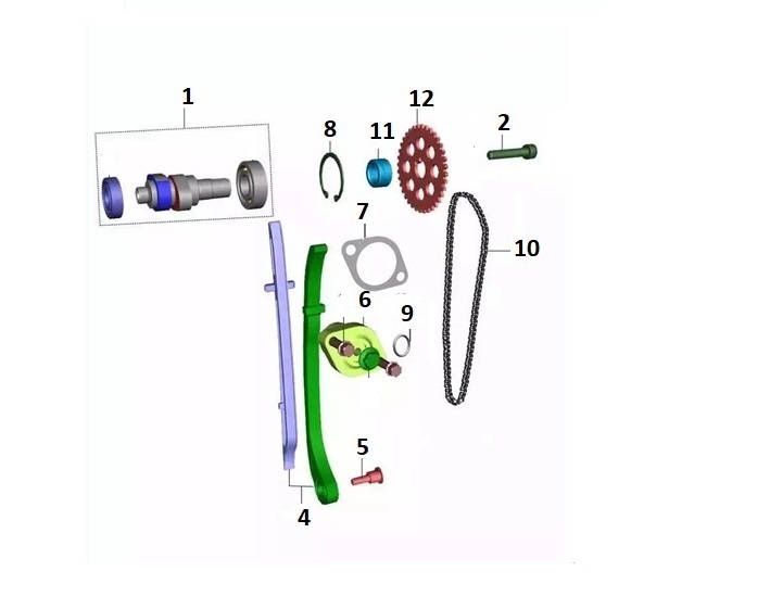 BAJAJ PULSAR NS 125 CBS EKSANTRİK ZİNCİR DİŞLİSİ - 2