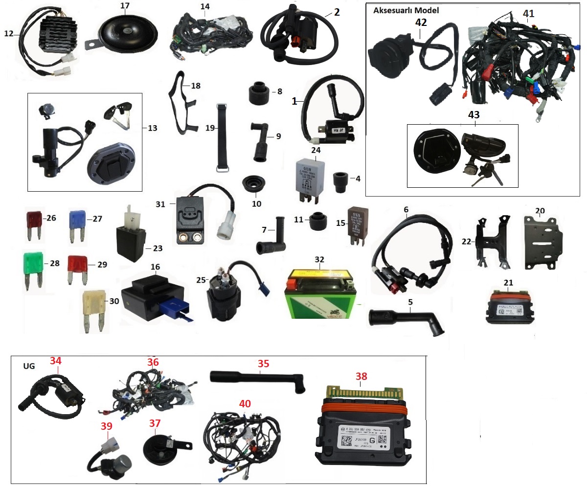 BAJAJ DOMİNAR 400 UG ECU BAĞLANTI SACI DIŞ - 2