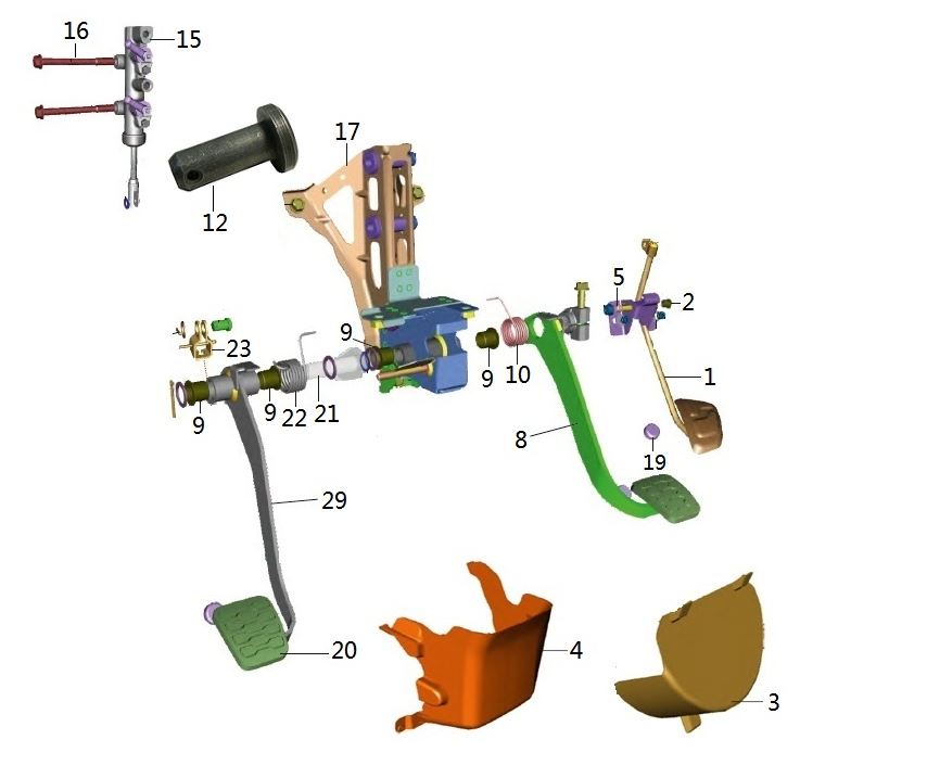 BAJAJ QUTE DEBRİYAJ PEDAL YAYI