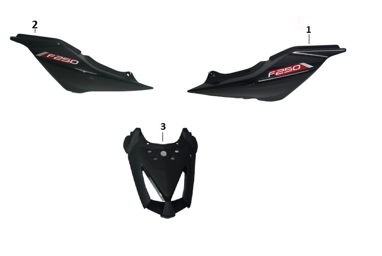 BAJAJ PULSAR F 250 SELE ALTI PANEL SOL