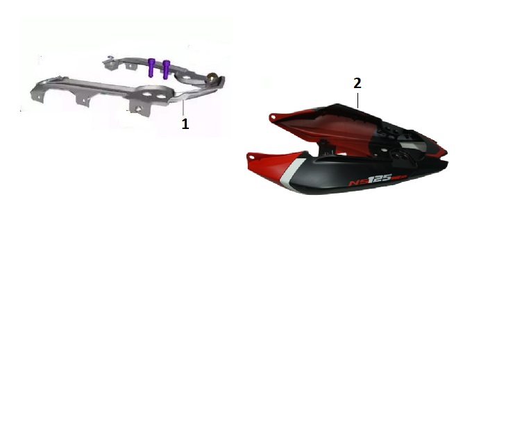 BAJAJ PULSAR NS 125 CBS SELE ALTI PANEL İÇ - 2