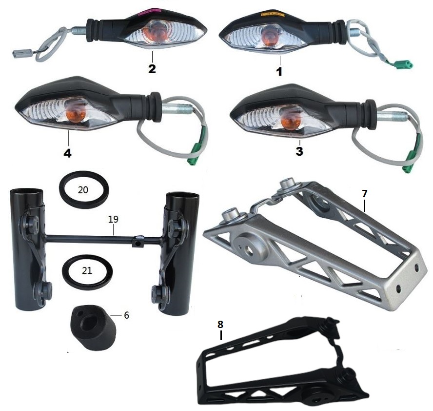 BAJAJ PULSAR NS200 UG SİNYAL ARKA SAĞ - 2