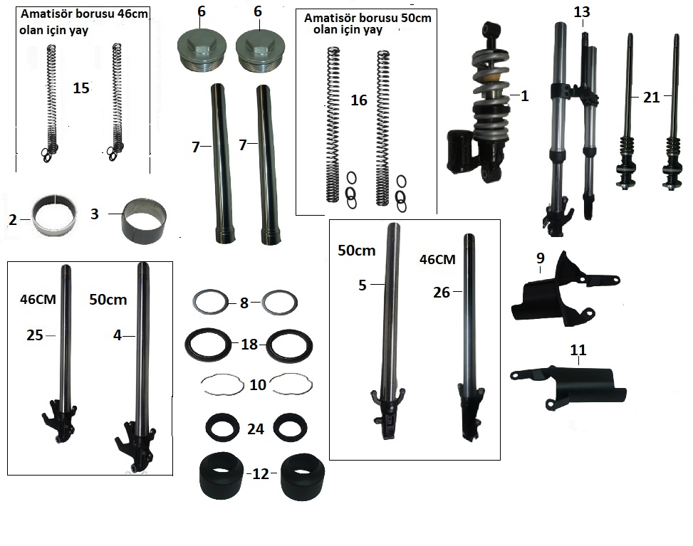 BAJAJ DOMİNAR D 250 AMOTİSÖR ÇATAL CIVATASI (İÇ Ø9mm) - 2