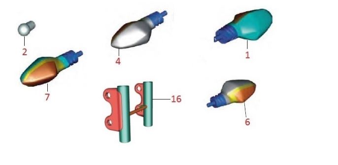 BAJAJ DISCOVER 150S SİNYAL ARKA SOL - 2