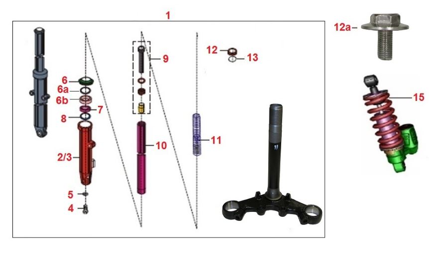 BAJAJ DISCOVER 125ST AMORTISÖR KEÇE SEGMANI ÖN - 2