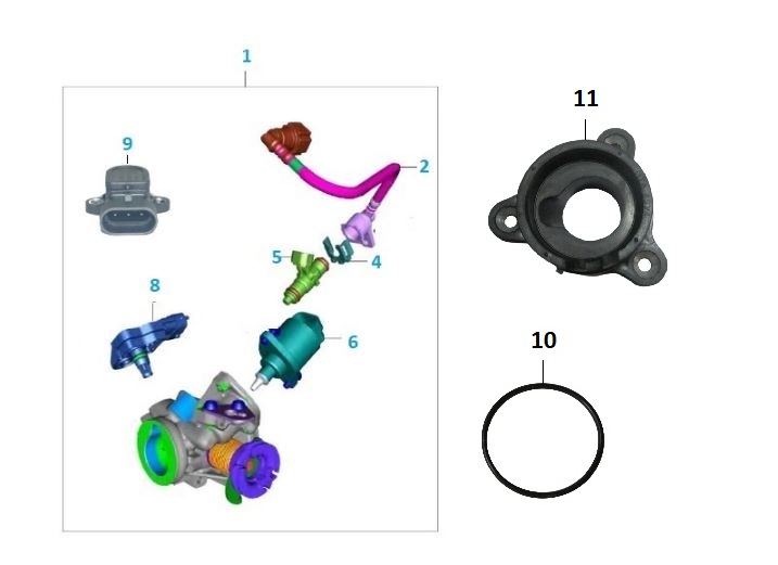 BAJAJ PULSAR NS160 BASINÇ SENSÖRÜ  MAP - 2