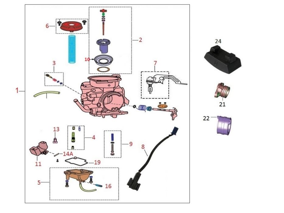 BAJAJ DISCOVER 150S KARBÜRATÖR ALT KAPAĞI KOMPLE