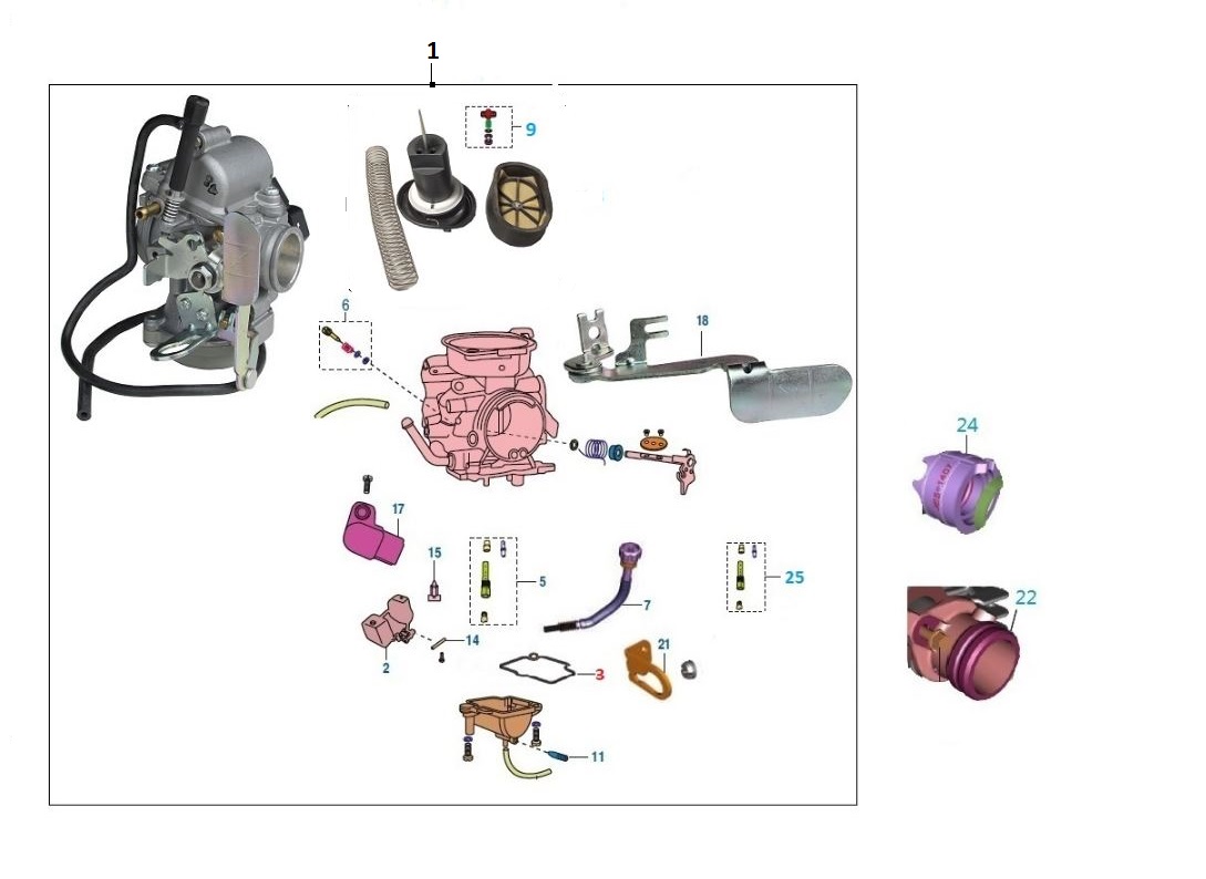 BAJAJ PULSAR NS150 KARBÜRATÖR SAMANDIRASI