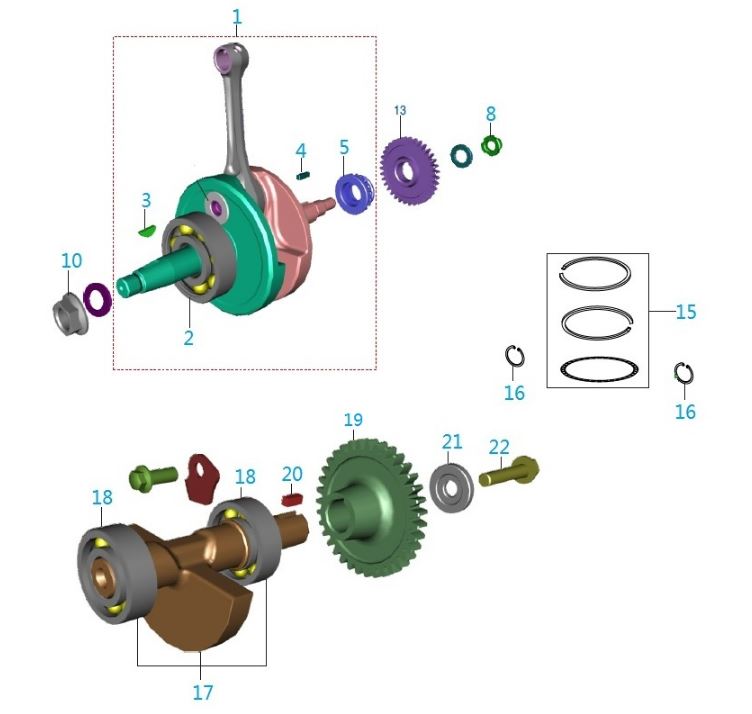 BAJAJ PULSAR AS150 BALANS DİŞLİ PULU - 2