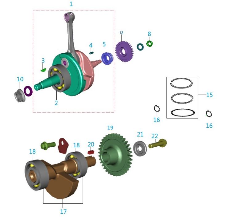 BAJAJ PULSAR NS150 BALANS DİŞLİSİ - 2