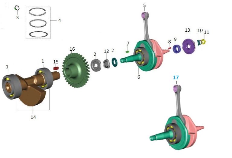 BAJAJ PULSAR NS160 BALANSÖR DİŞLİ SOMUNU SAĞ - 2