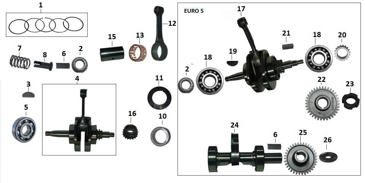 BAJAJ PULSAR NS125 ABS KRANK BURCU - 2