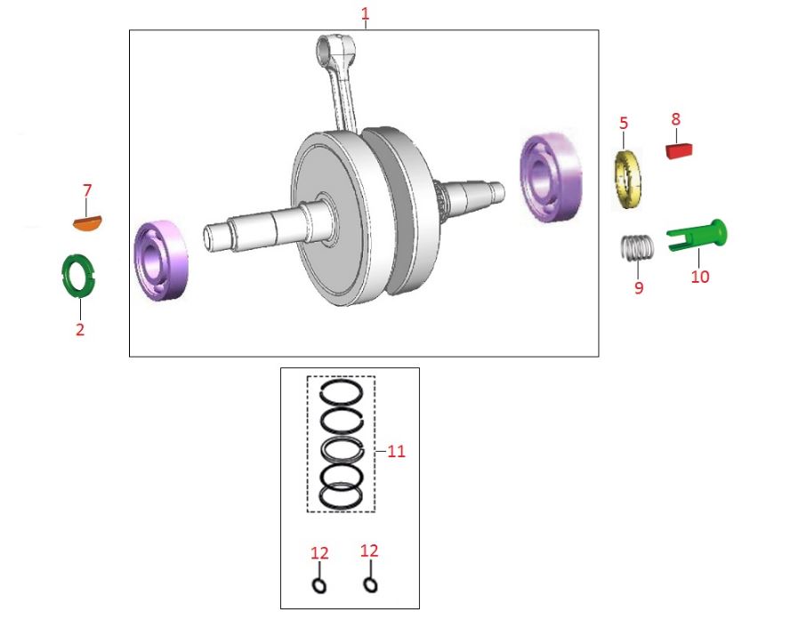 BAJAJ DISCOVER 125ST KRANK KAMASI - 2