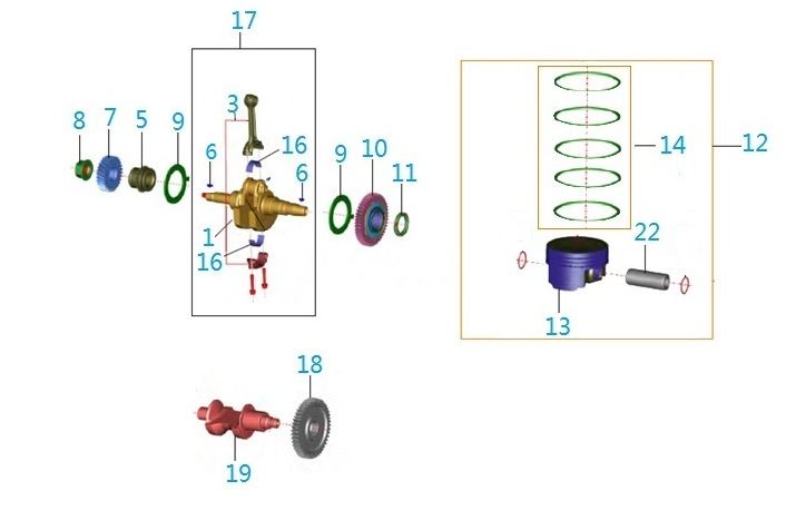 BAJAJ QUTE KRANK DİŞLİSİ  1