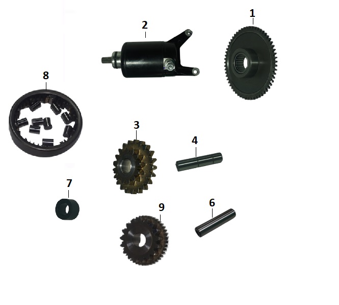 BAJAJ PULSAR N 250 MARŞ AKTARMA DİŞLİ MİLİ - 2