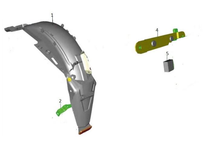 BAJAJ V15 LASTİK TAKOZ ARKA - 2