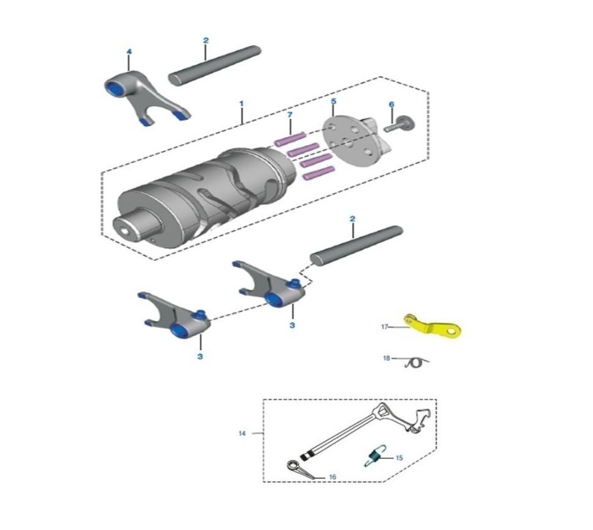 BAJAJ DISCOVER 125ST VİTES SEÇİCİ SABİTLEME CİVATASI - 2
