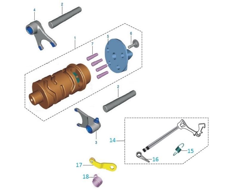 BAJAJ DISCOVER 150S VİTES SEÇİCİ SABİTLEME CİVATASI - 2