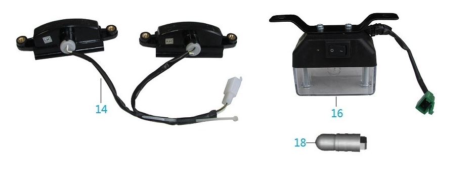 BAJAJ QUTE MOTOR AYDINLATMA LAMBASI  KOMPLE