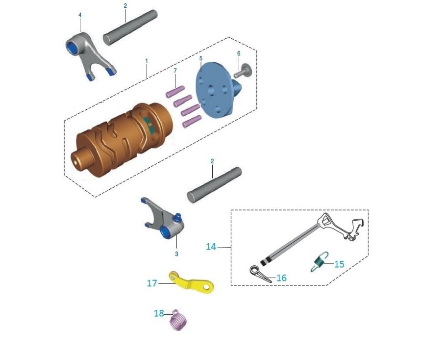 BAJAJ DISCOVER 150F VİTES HİLALİ  1 - 2