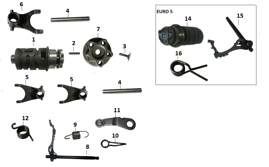 BAJAJ PULSAR NS125 ABS VİTES MİLİ  KOMPLE - 2
