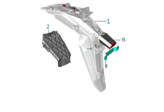BAJAJ PULSAR AS150 ARKA KUYRUK