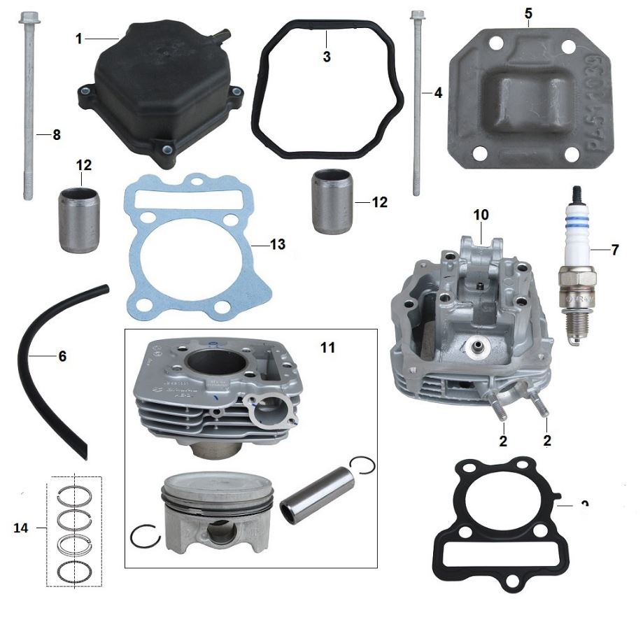 BAJAJ BOXER SİLİNDİR BAĞLANTI CİVATASI M8 X 142