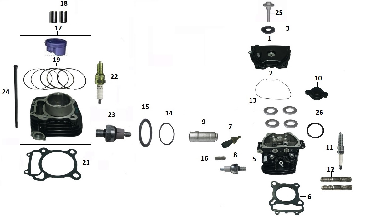 BAJAJ PULSAR F 250 SİLİNDİR SAPLAMASI  M10X1,25