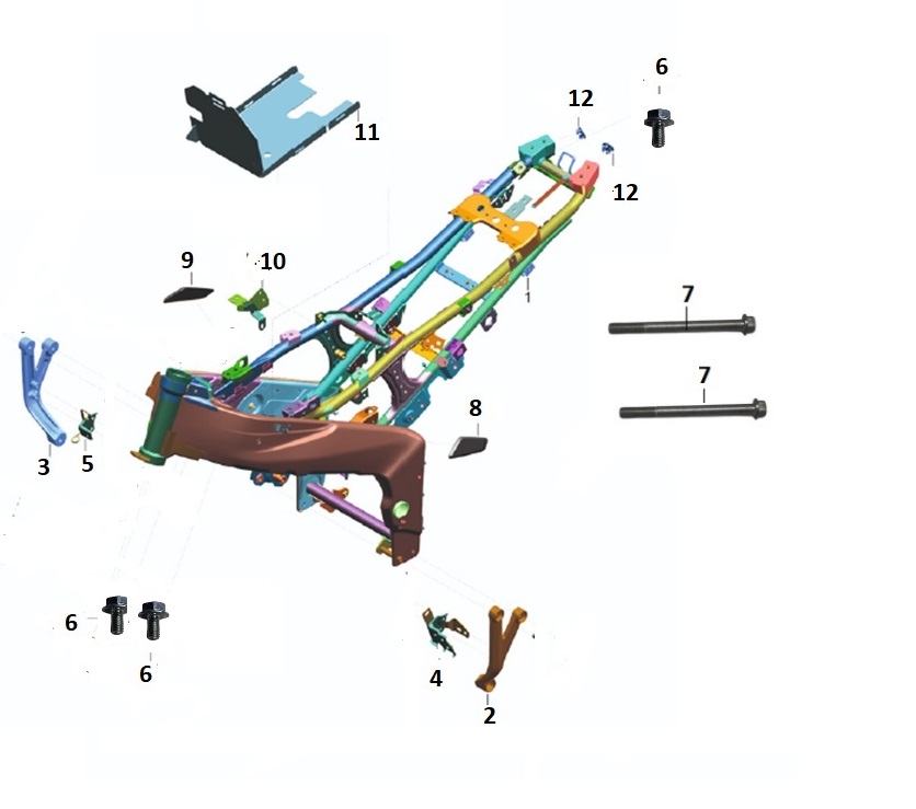BAJAJ PULSAR NS 400 ŞASE - 2
