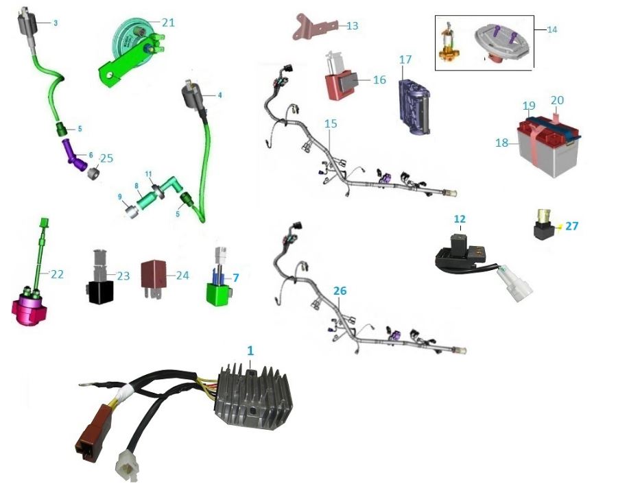 BAJAJ PULSAR NS160 ATEŞLEME BOBİNİ SAĞ - 2