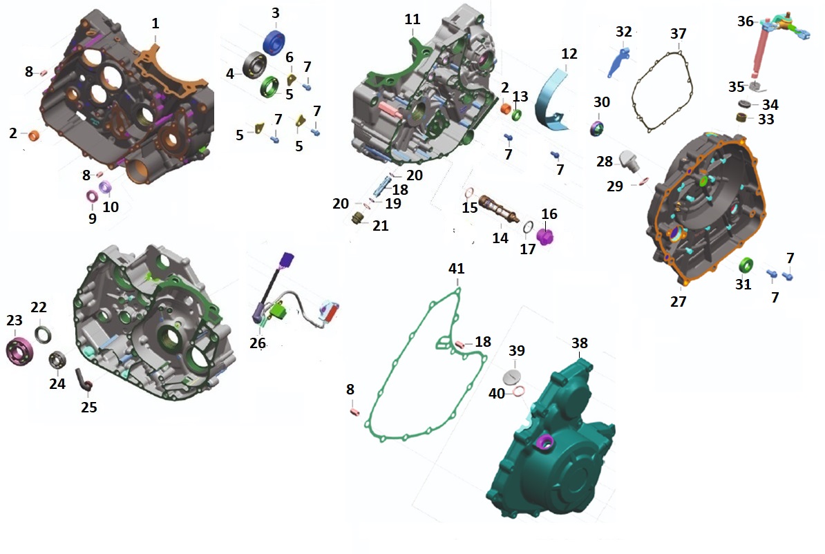 BAJAJ PULSAR NS 400 ŞANZUMAN KAPAK CONTASI SAĞ - 2