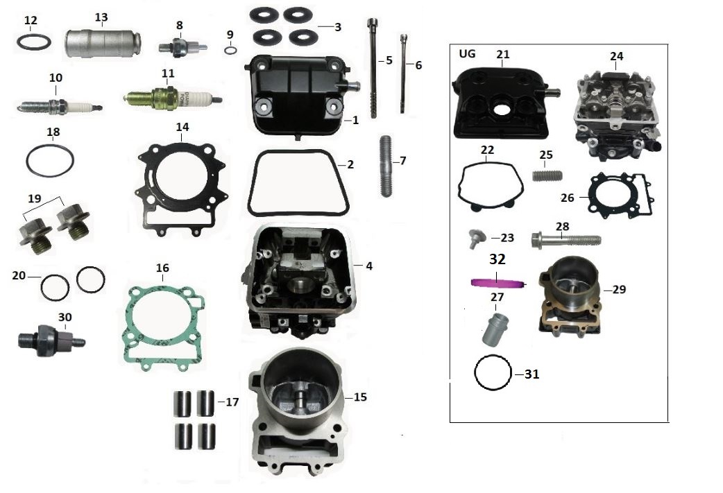 BAJAJ DOMİNAR 400 SUBAP KAPAK ORING ALT - 2