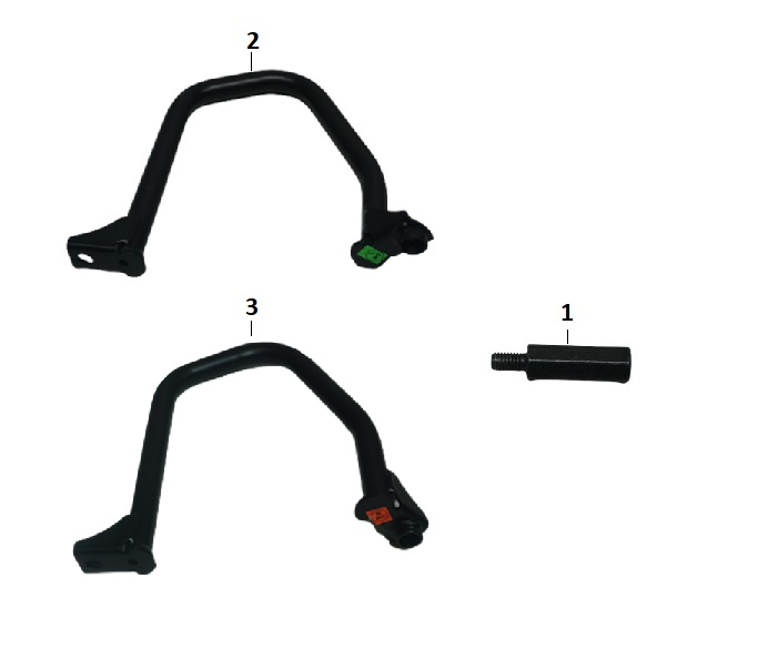 BAJAJ PULSAR NS 400 KORUMA DEMİR SAPLAMA ALT - 2