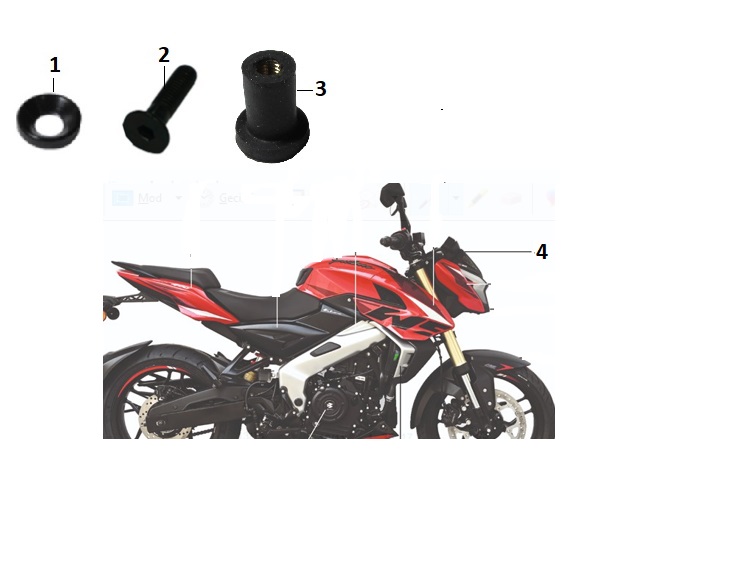 BAJAJ PULSAR NS 400 SİPERLİK BAĞLANTI PULU - 2