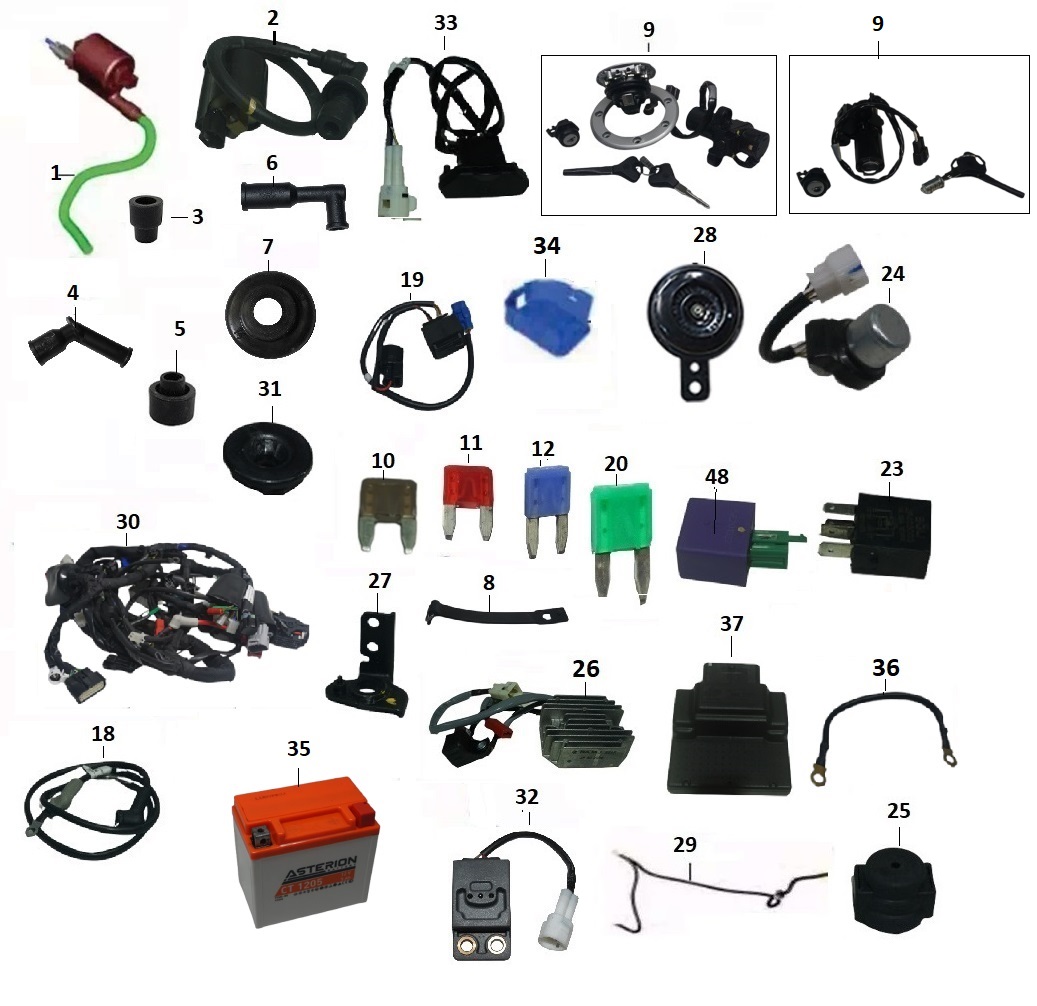 BAJAJ PULSAR N 160 UG ATEŞLEME BOBİNİ SAĞ - 2