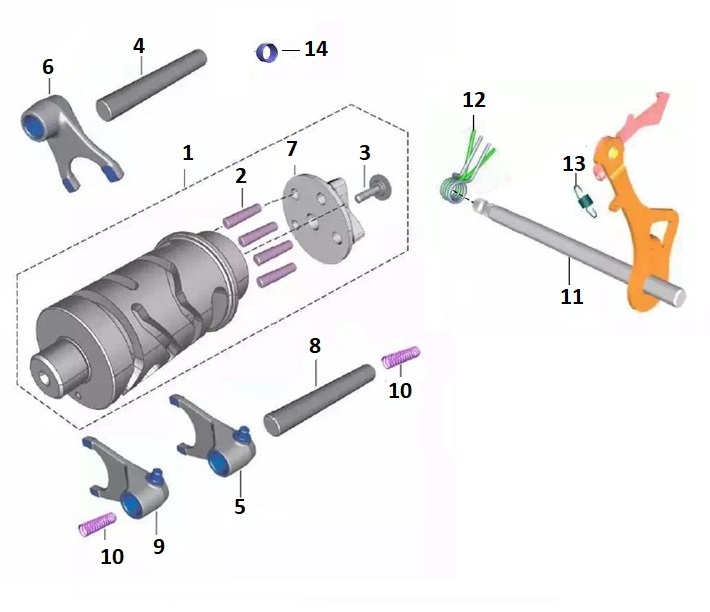 BAJAJ PULSAR NS 125 CBS VİTES HİLAL MİL BURCU - 2