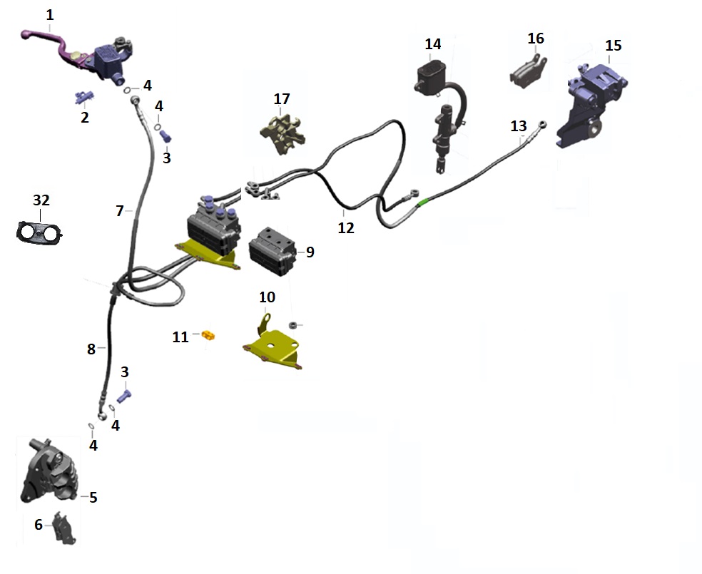 BAJAJ PULSAR NS 400 ABS HORTUM KELEPÇESİ  8.2MM - 2
