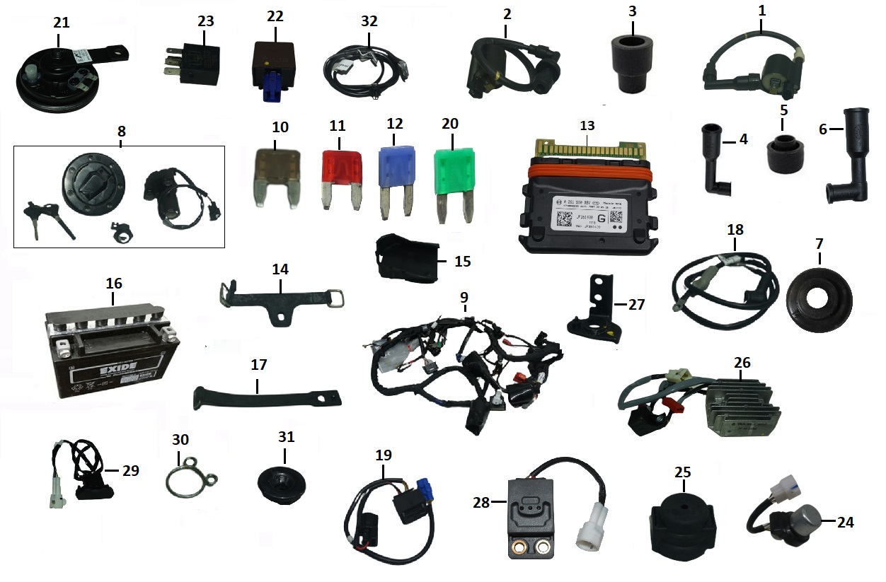 BAJAJ PULSAR N 250 MARŞ OTOMATİĞİ  EURO 5 - 2