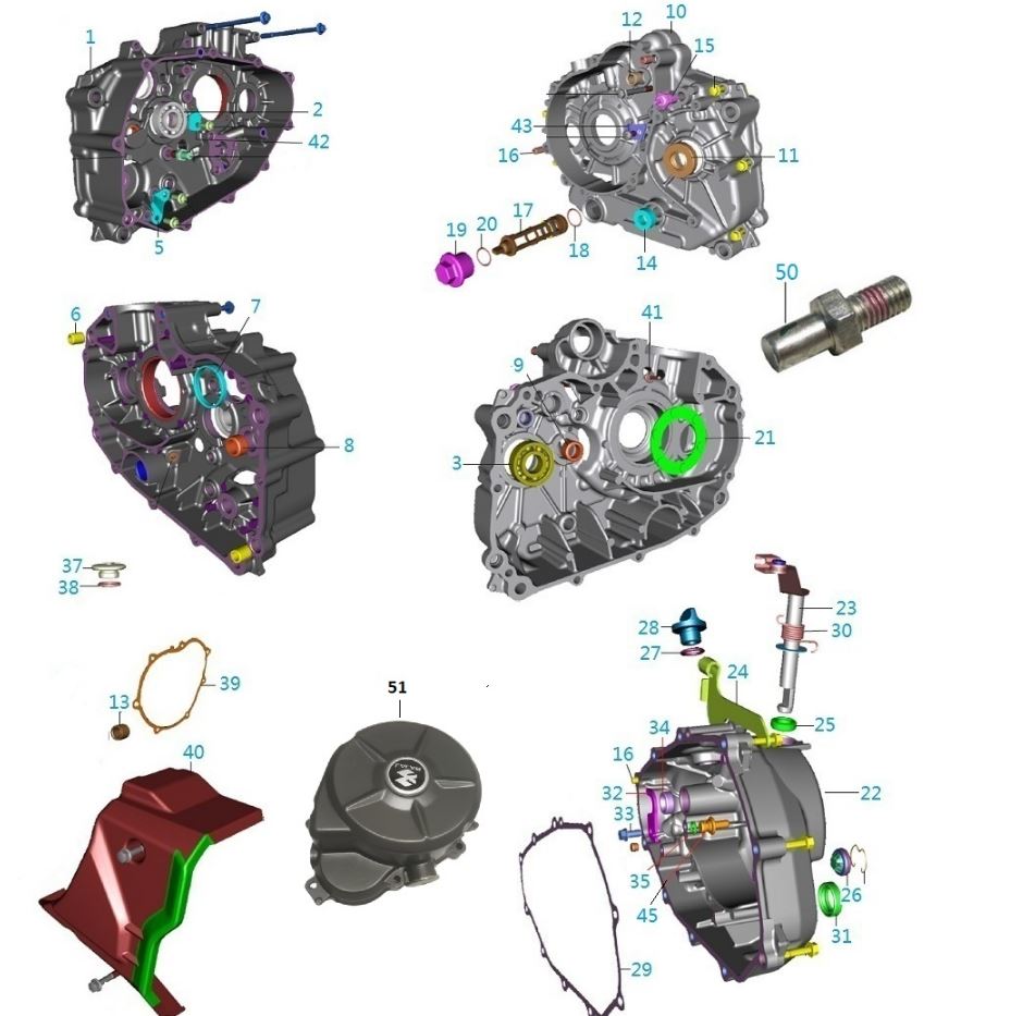 BAJAJ PULSAR AS150 ŞANZUMAN KUTUSU YAĞ SACI - 2